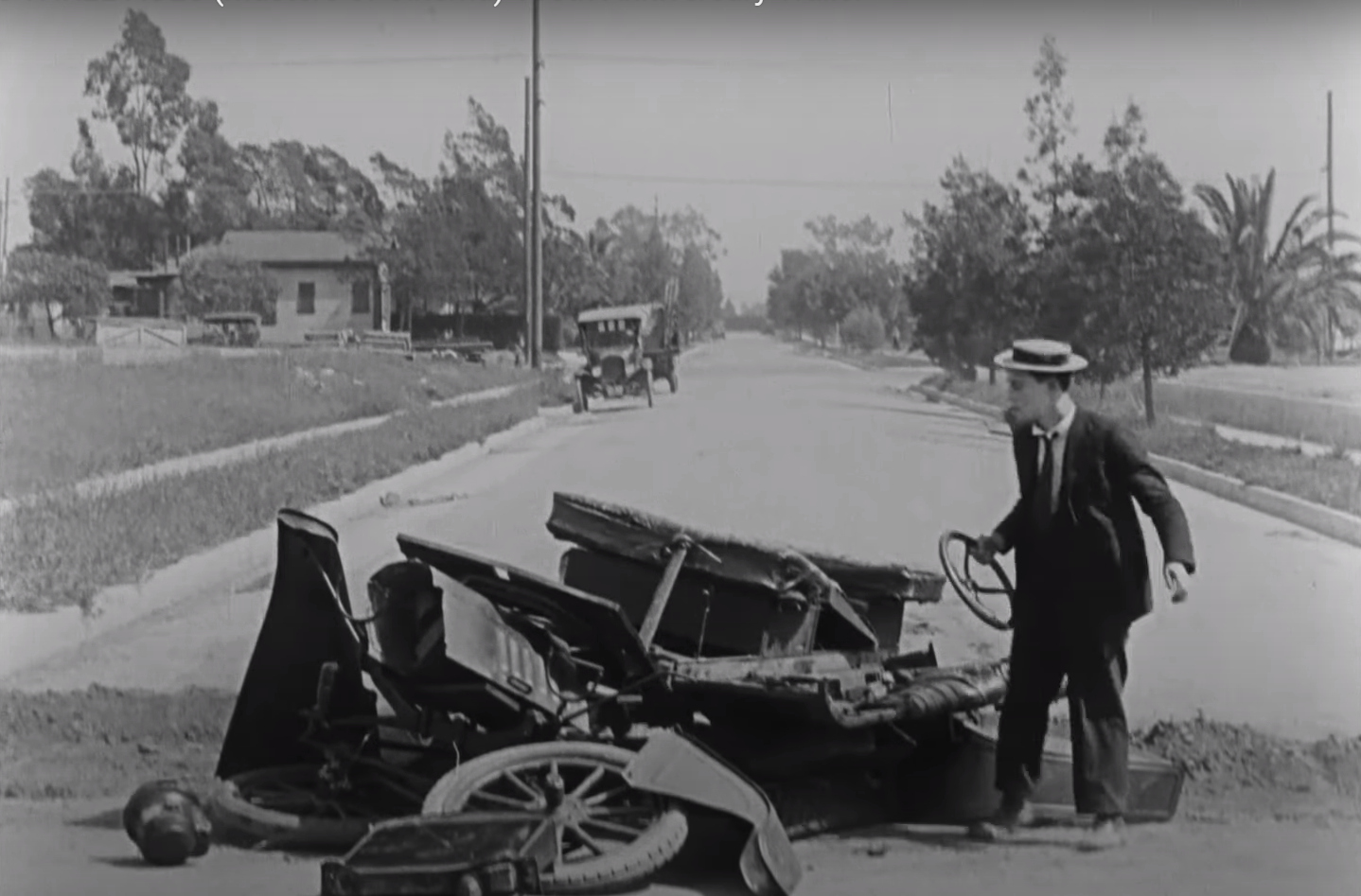 Imagem de referência relacionada a Three Ages, item descrito como filme de 1923 dirigido por Buster Keaton e Edward F. Cline