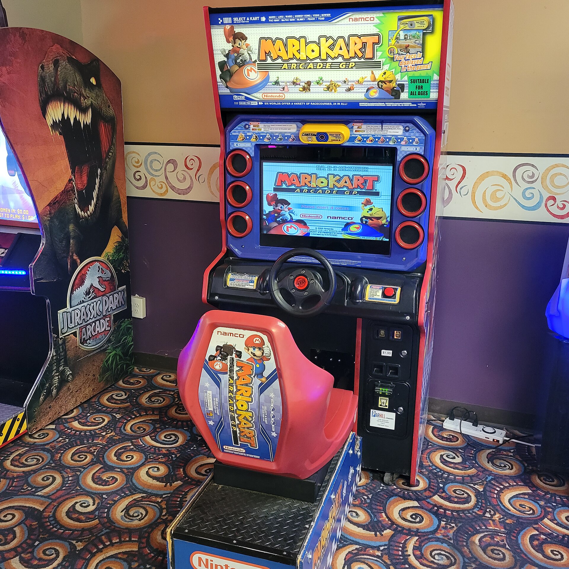 Imagem de referência relacionada a Mario Kart Arcade GP, item descrito como vídeojogo de 2005