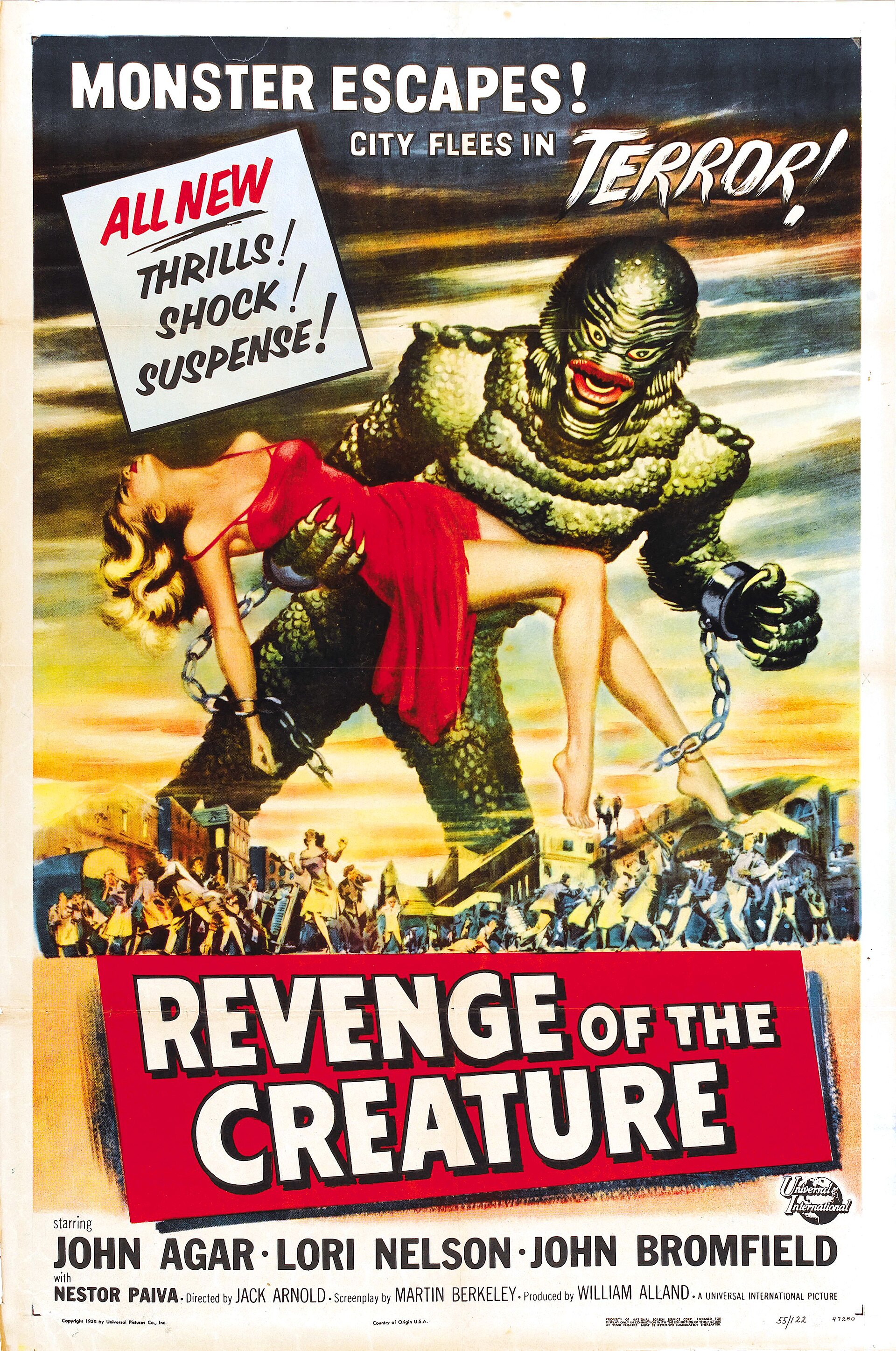 Imagem de referência relacionada a Revenge of the Creature, item descrito como filme de 1955 dirigido por Jack Arnold