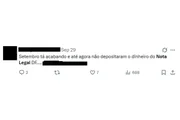 Nota Legal fará depósitos a beneficiários até final do ano, diz secretário