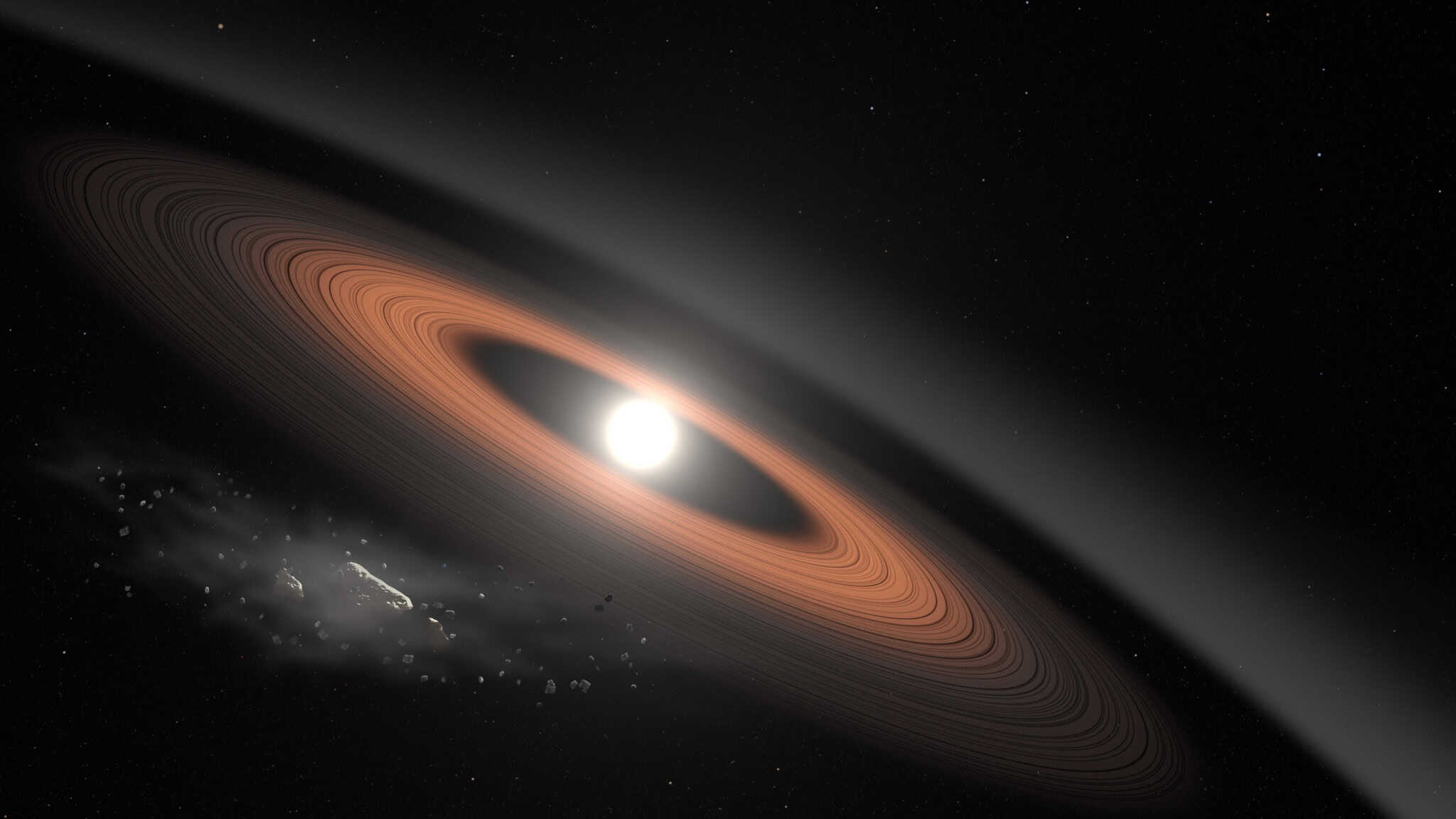 Estimativas apontam que apenas uma em cada trinta anãs brancas no universo possui uma coloração exótica fora do padrão. Imagem: Centro de Voos Espaciais Goddard da NASA/Scott Wiessinger