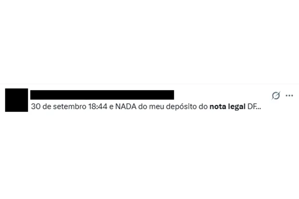 Nota Legal fará depósitos a beneficiários até final do ano, diz secretário