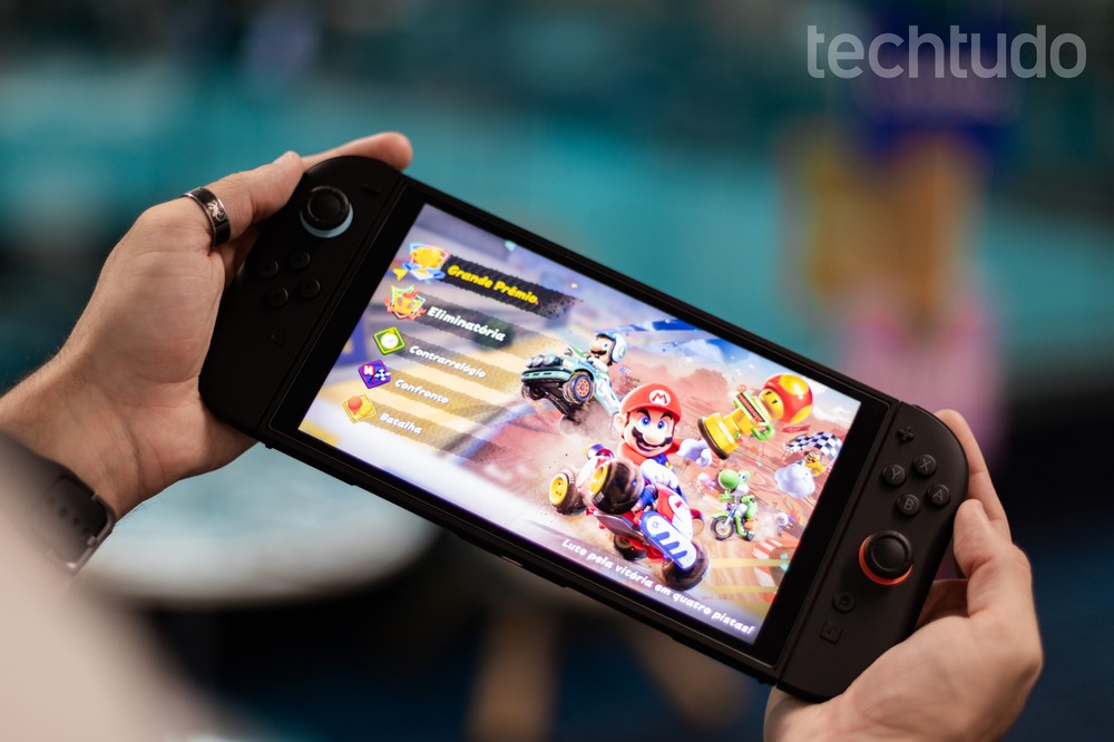 Nintendo Switch 2 horizontal marca d'água — Foto: Mariana Saguias/TechTudo